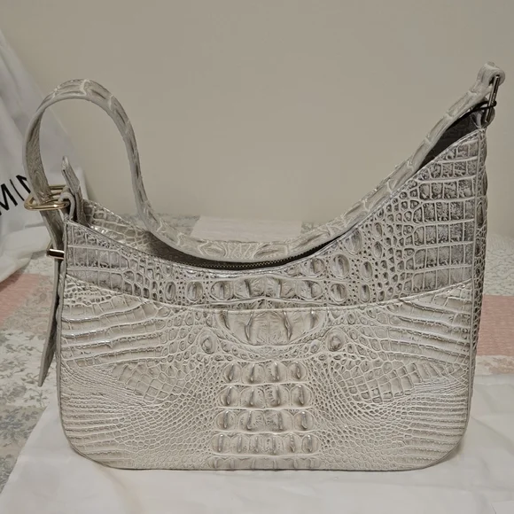 Brahmin Abbott Shoulder Bag In Ivory Dream Melbourne. NWT - Picture 5 of 16